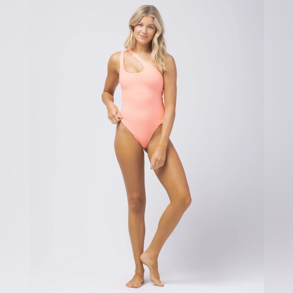 Lspace Ribbed Phoebe One Piece Swimsuit